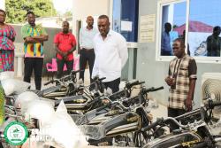 AbWMA DISTRIBUTES MOTORCYCLES TO ASSEMBLY